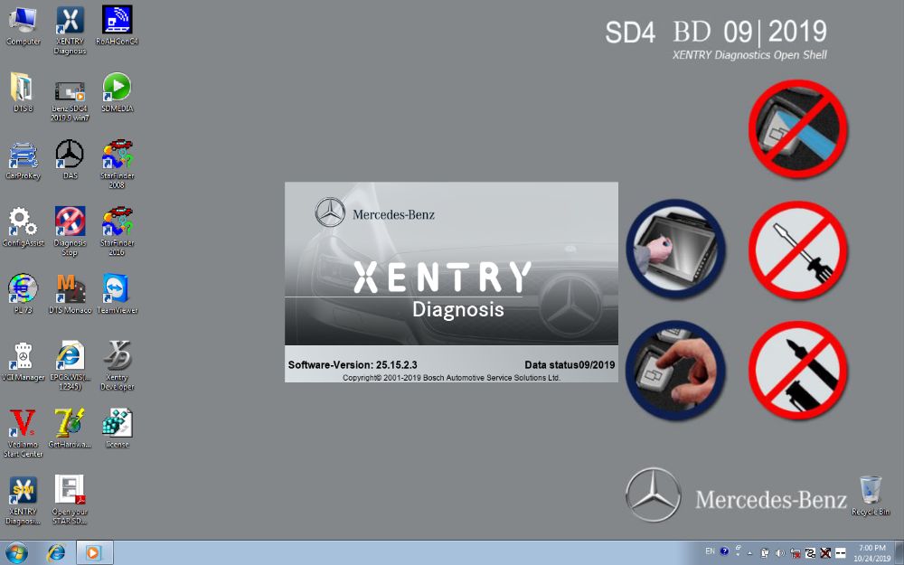 Mercedes Benz SD Star Diagnosis C4 и C5 DoIP - DAS Xentry 9.2019