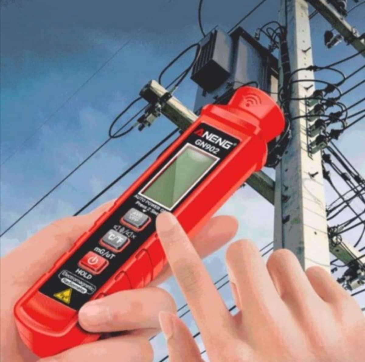 Цифров тестер за радиация професионален ANENG GN902 60 лв