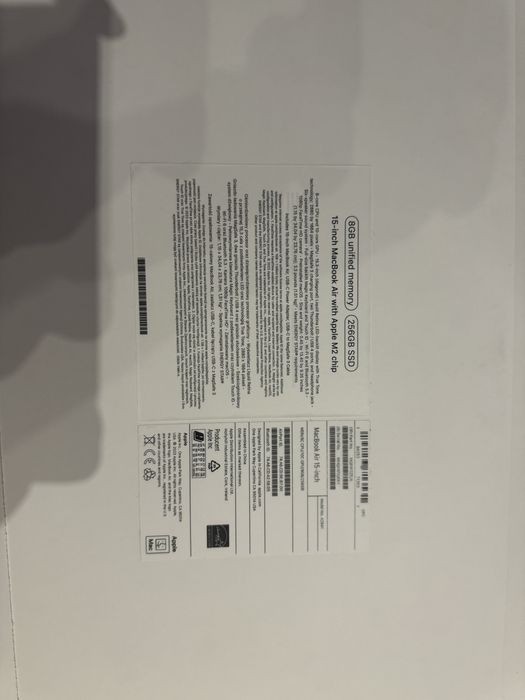 Macbook Air 2023 M2 256 SSD
