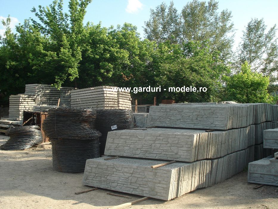 Gard beton durabil din placi/ panouri.Transport in Neamț și toată țara
