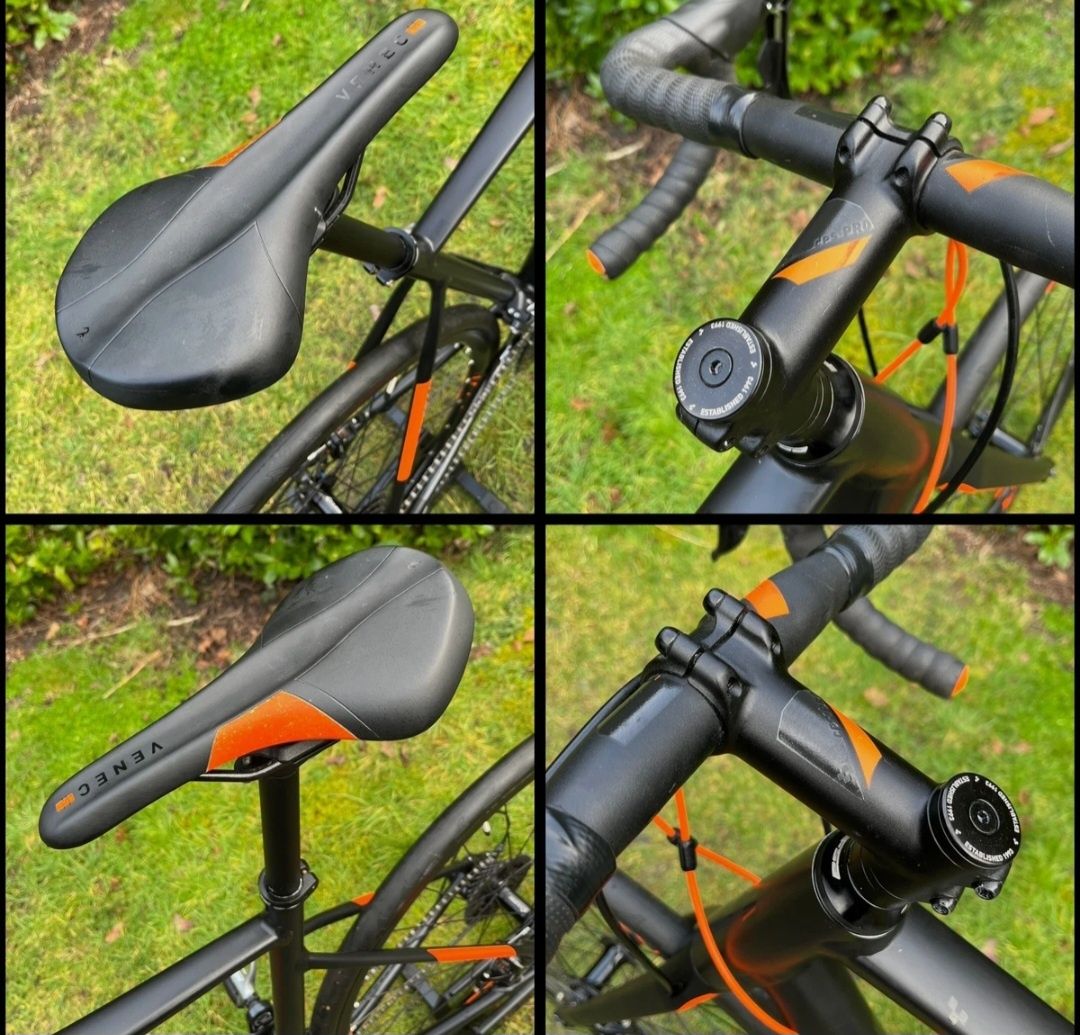 Cube Attain Pro Disc Road Bike / Carbon Forks / 56cm