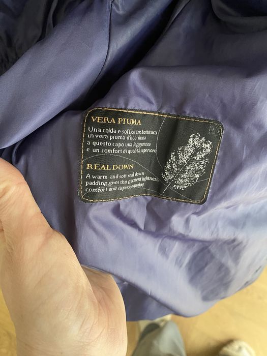 Jacheta tip vesta din puf de gasca, mov, dama, marimea S