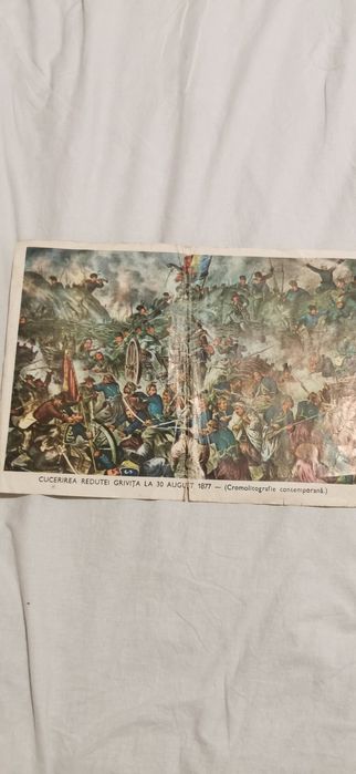 Cucerirea redutei Grivița - Cromolitografie