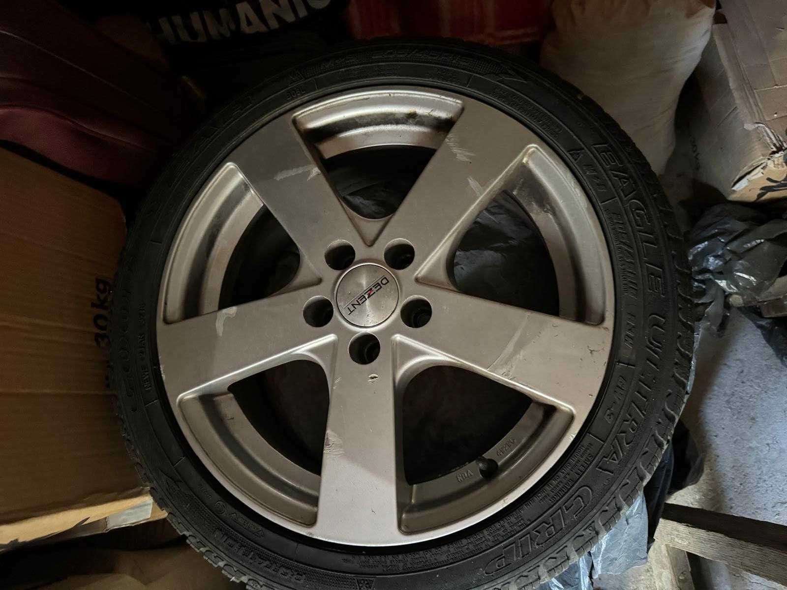 Jante Dezent Silver Polo Gti + cauciucuri Goodyear Eagle 205/45 R16