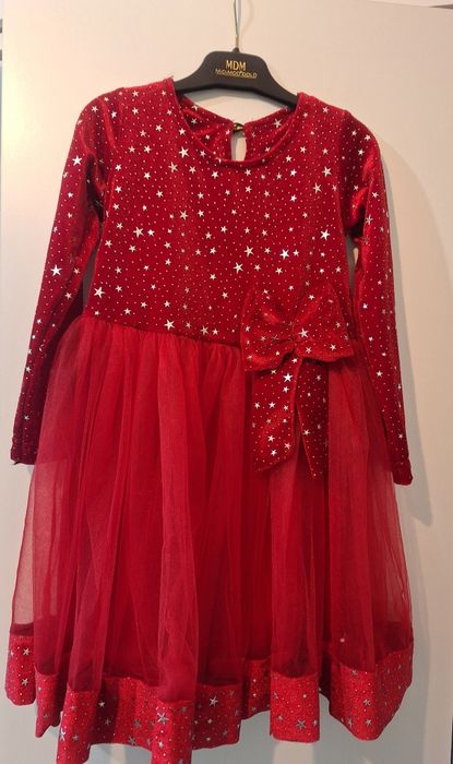 Rochie rosie fete 5-6 ani