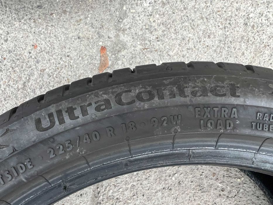 Продавам 4бр. летни гуми Continental UltraContact 225/40/18 XL DOT4623