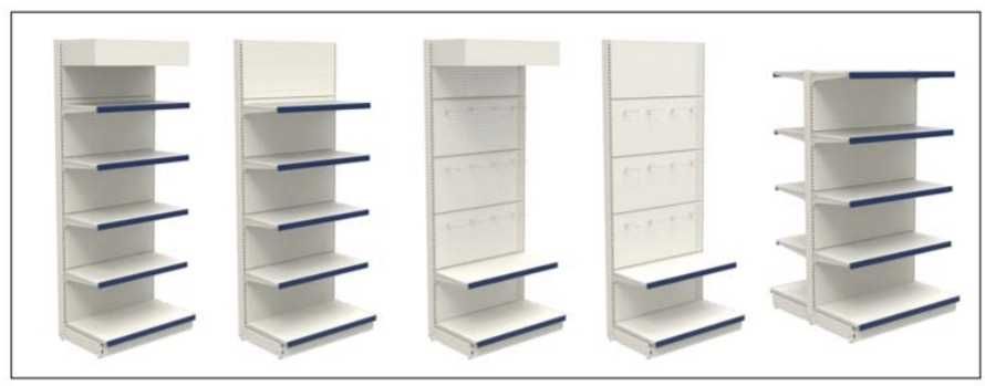 Метални стелажи за книжарница/НОВИ/