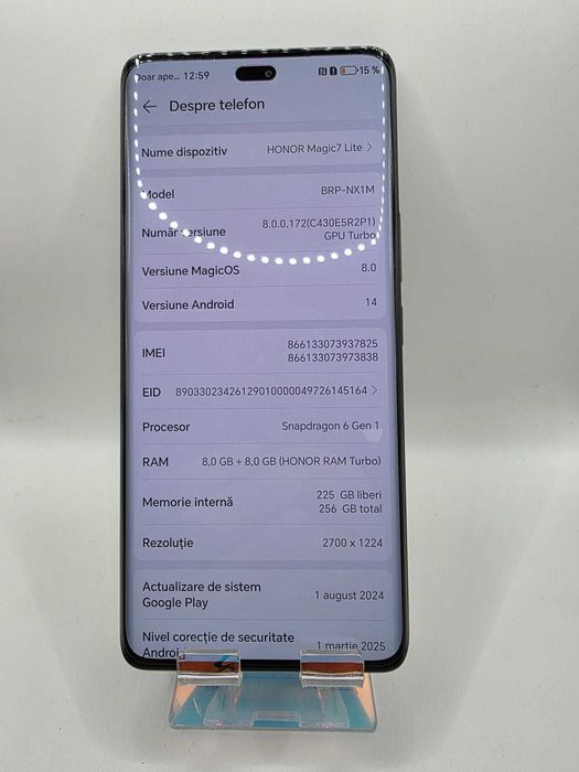 Honor Magic 7 Lite, MEM 256GB, RAM 8GB, Amanet Doamna Ghica, Cod:79551