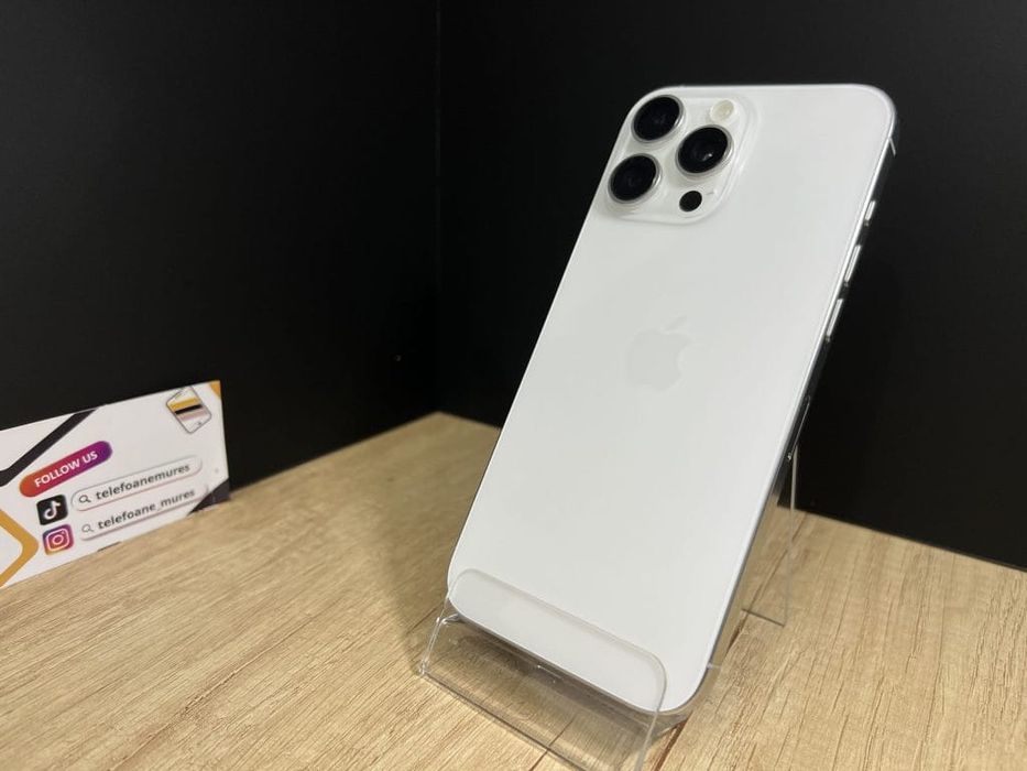 Iphone 16 Pro Max 256Gb White Titanium 3 ani garanție, Telefoane Mureș