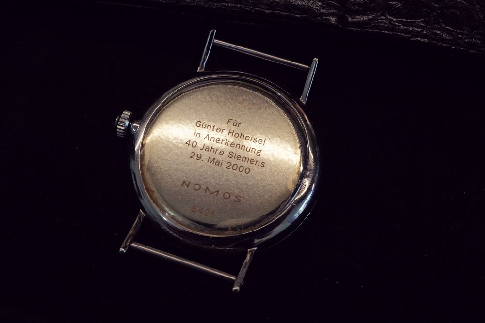 Ceas mecanic NOMOS Glashutte Ludwig Siemens Jubilee full set