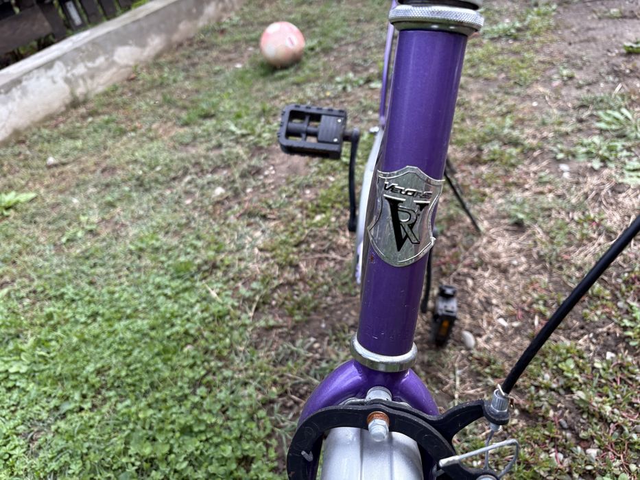 Bicicleta dama mov pliabila velors