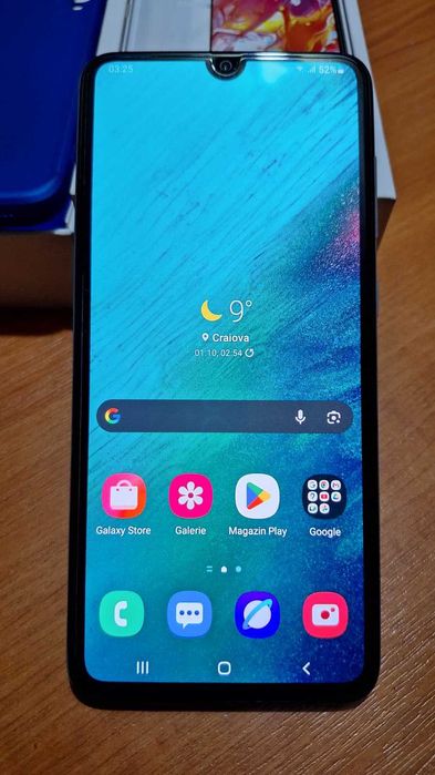 Telefon + Husă + Folie Samsung Galaxy A70 Dual SIM 128GB, 6GB RAM, 4G