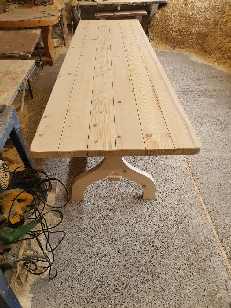 Set masa cu 20 scaune. Mobilier rustic set 20 persoane.