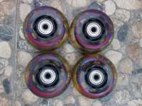 Set 4 x Roți Role Roxa 72 mm 82A rulmenti ABEC5