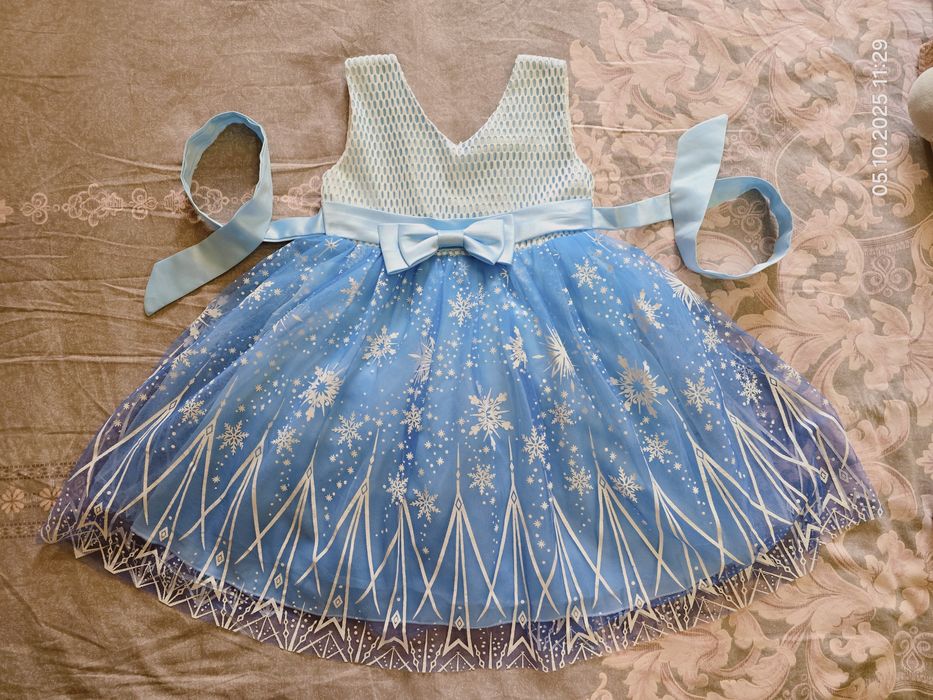 Платье Эльзы из Холодное Сердце, на 3-5 лет