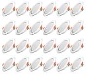 LED Луни за Вграждане 5W Неутрално Бяло 4500K, 75-95 mm, 24 бр