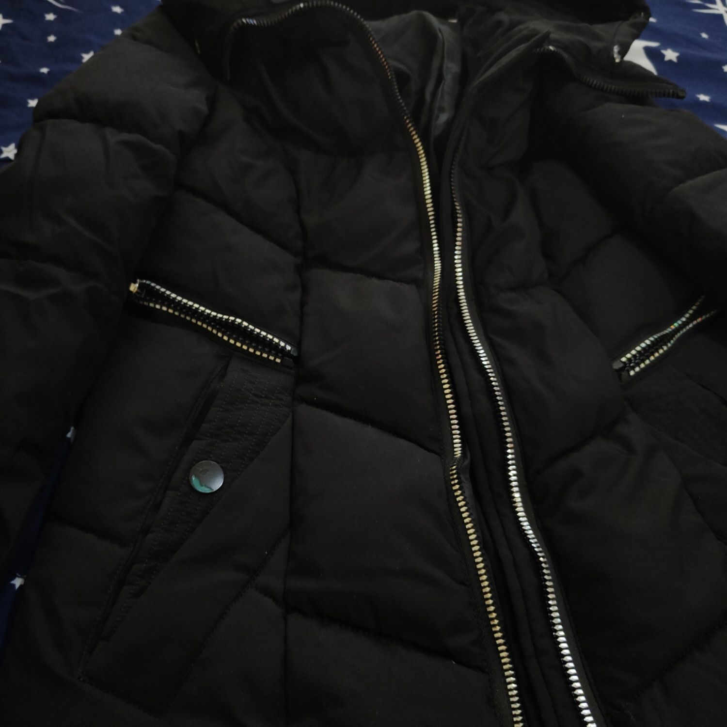 Куртка черная теплая