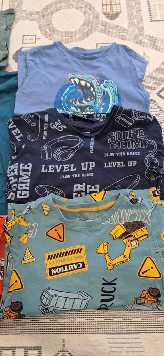 Set de 3 tricouri mărimea 122, cămăși băieți marimea 110-116 5-6 ani