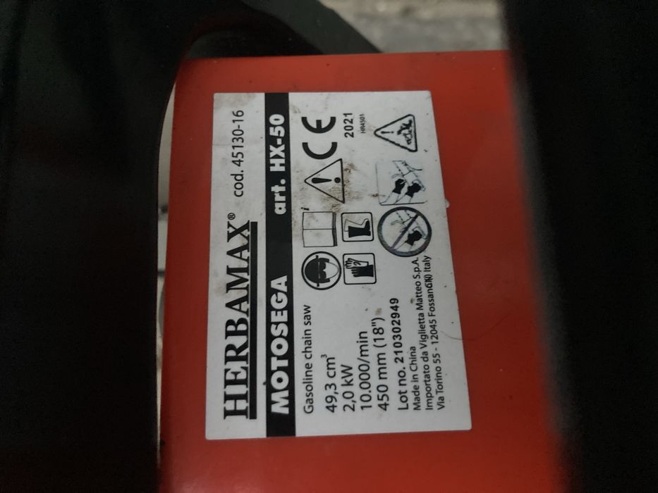 Drujba pe Benzina Italiana cu Lama de 40cm