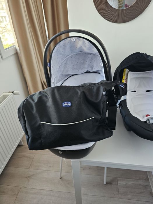 Carucior 3 in 1 Chicco Trio Sprint, BlackNight (Negru), 0luni+