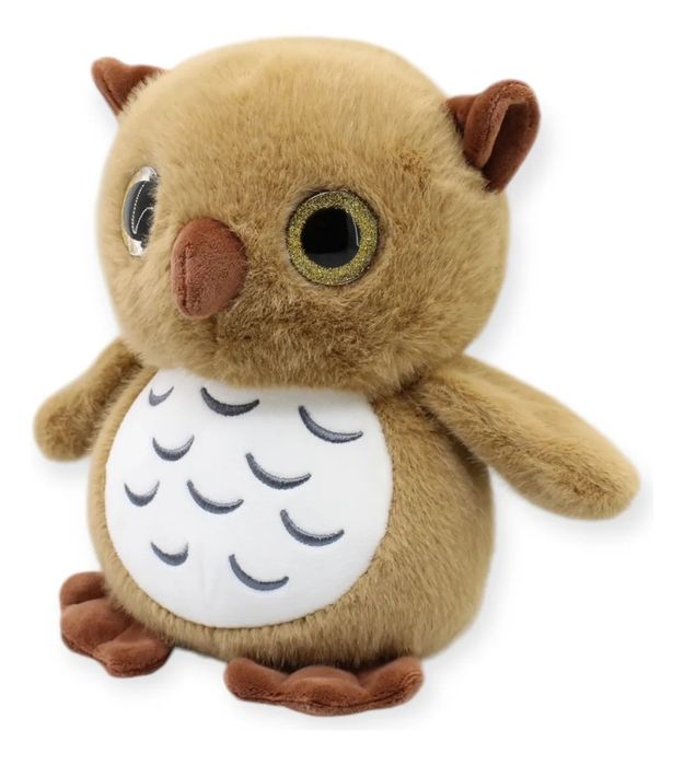 Плюшена играчка Сова, 25см, Реалистична Плюшена Сова