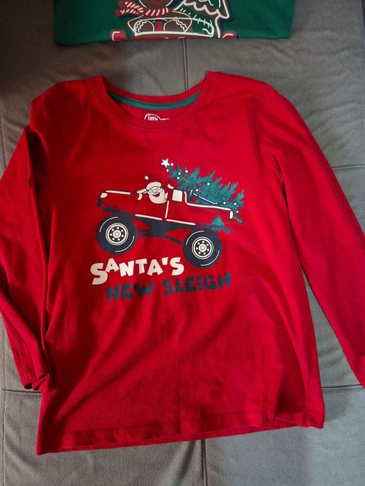 Детски лот памучни блузки 7бр плюс дънки с ластик 128 размер