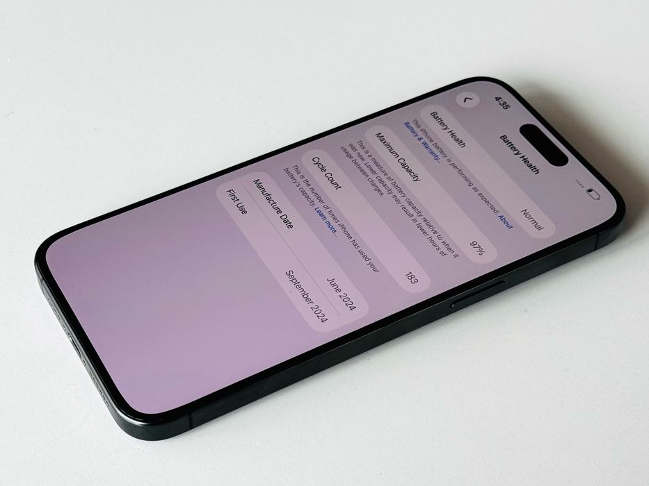 Iphone 15 Pro Max 256GB Black Titanium 97% Батерия! Гаранция 6 месеца