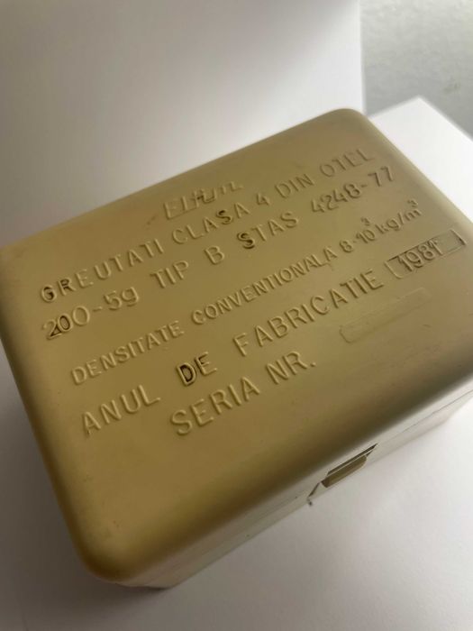 Set greutati analitice laborator ELTIM 5-200 clasa4 otel tip B vintage