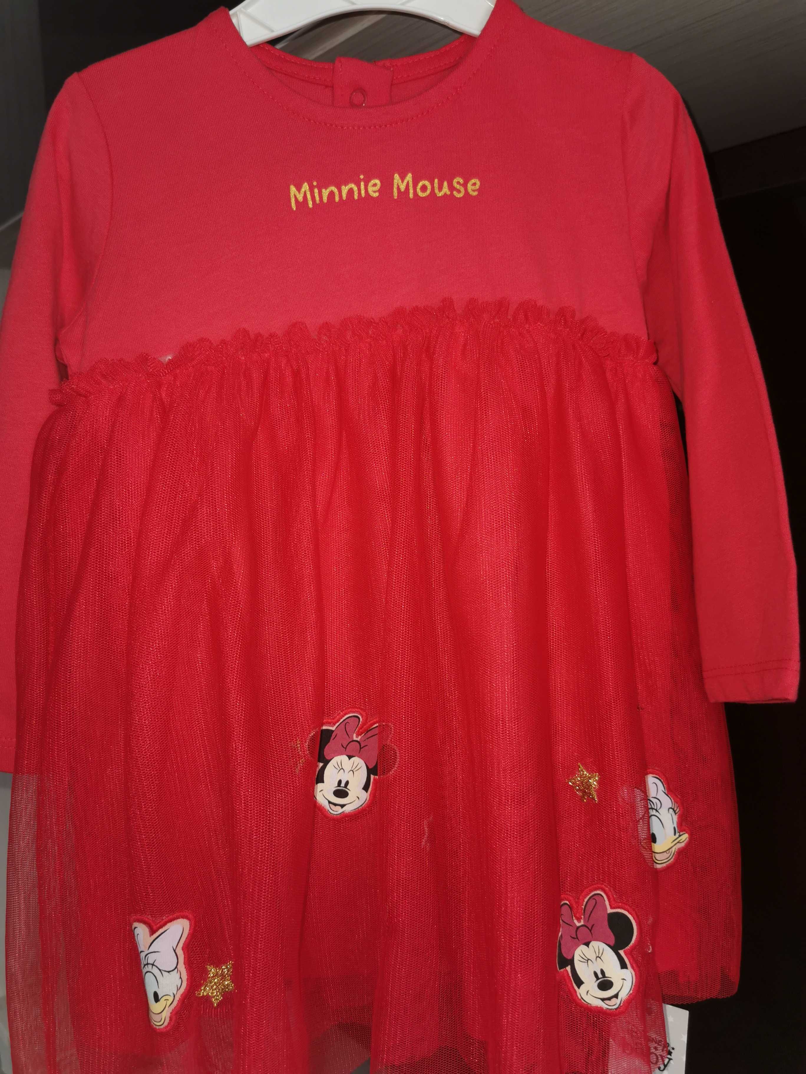 Rochie roșie cu Minnie, George,noua cu eticheta, pentru 12-18 luni