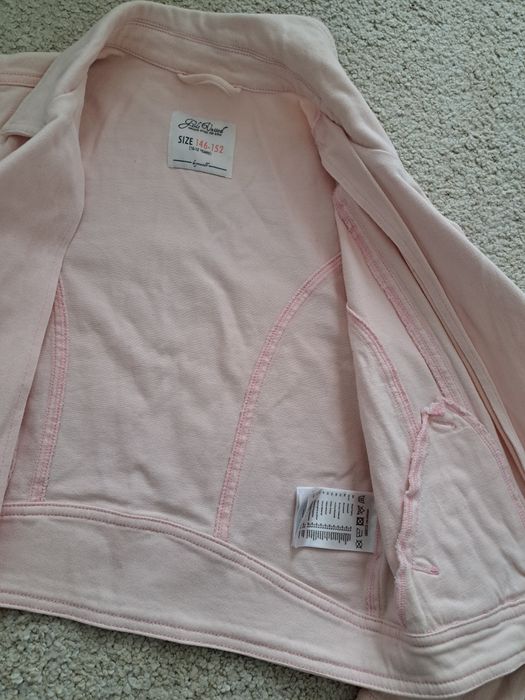 Geaca blugi roz hm marimea 146 152 pentru 11 - 12 ani