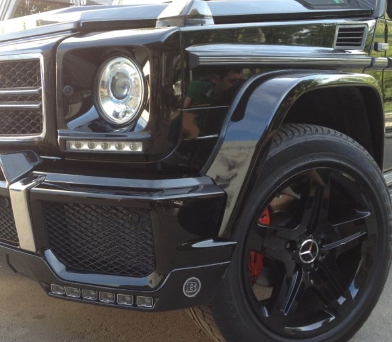 Brabus Спойлер с LED дневни светлини W463 G class Mercedes G63 G65 AMG