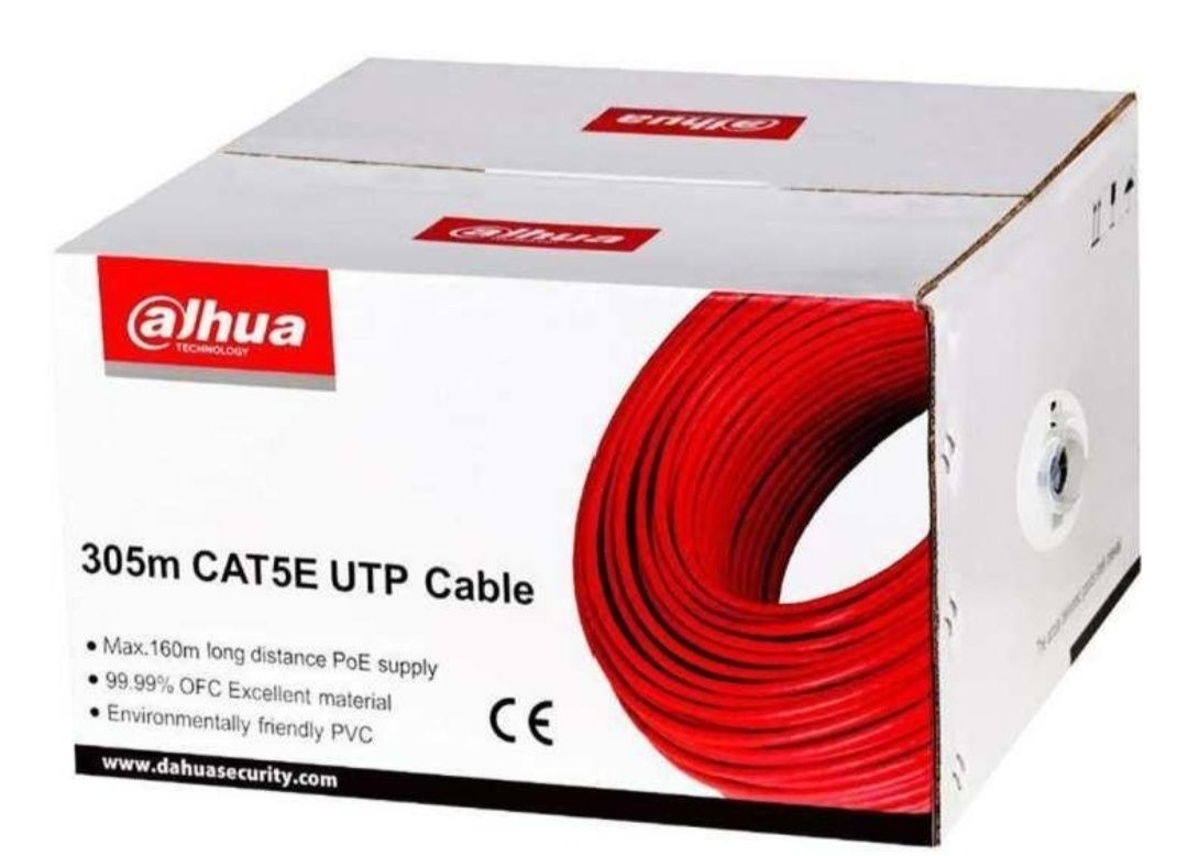 Продам UTP кабель cat 5e DAHUA Чистая медь Бухта 305 м