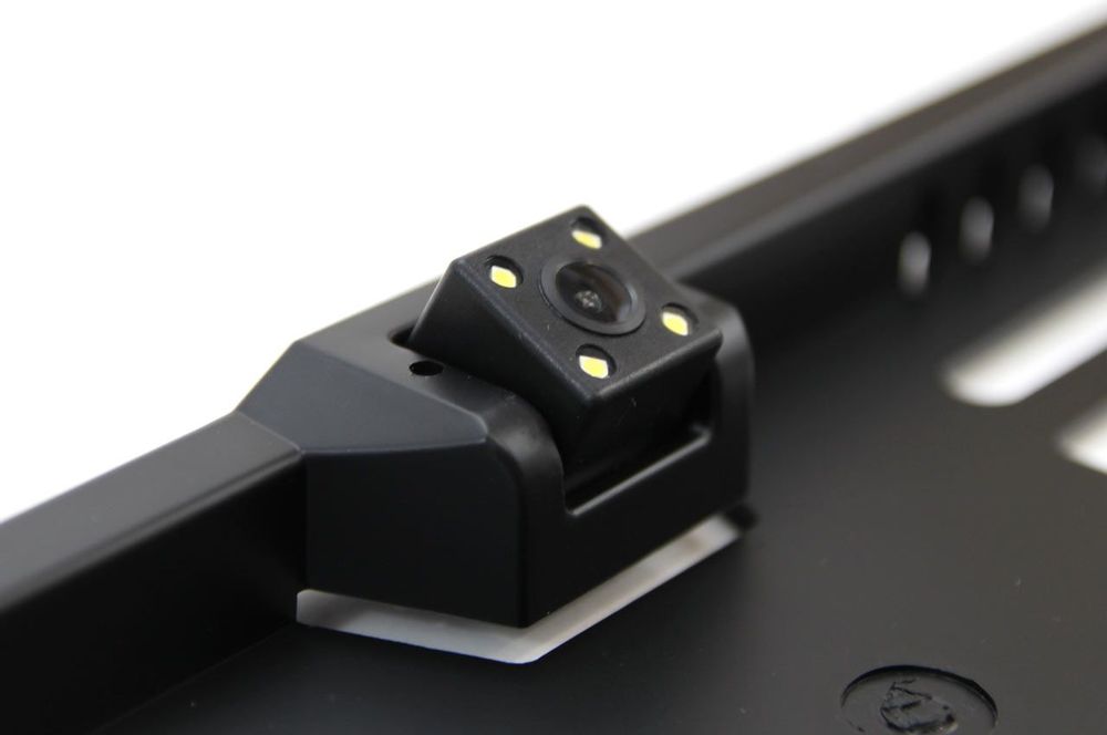 Suport numar auto cu camera video "Night vision", iluminare LED, reglaj unghi camera