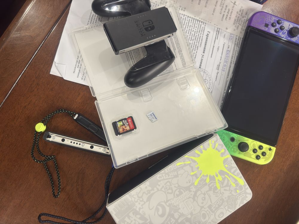 Nintendo switch oled model Splatoon 3 Edition