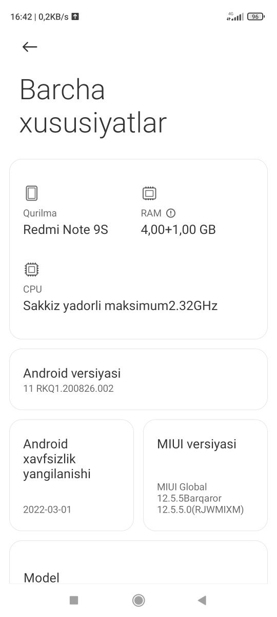 Redmi note 9 s srochana