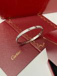 Brățară Cartier LOVE 16 White Gold 750 Slim cu Diamante