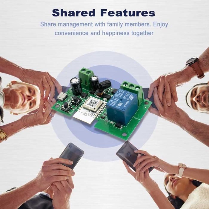 Comutator switch inteligent zigbee 1CH usa, poarta garaj automatizata