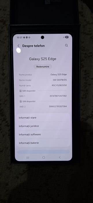 Samsung S 25 Edge 5G impecabill