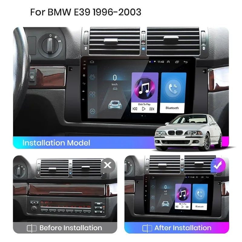 Мултимедия BMW E39 X5 E39 ROVER Android навигация андроид БМВ 9 инча