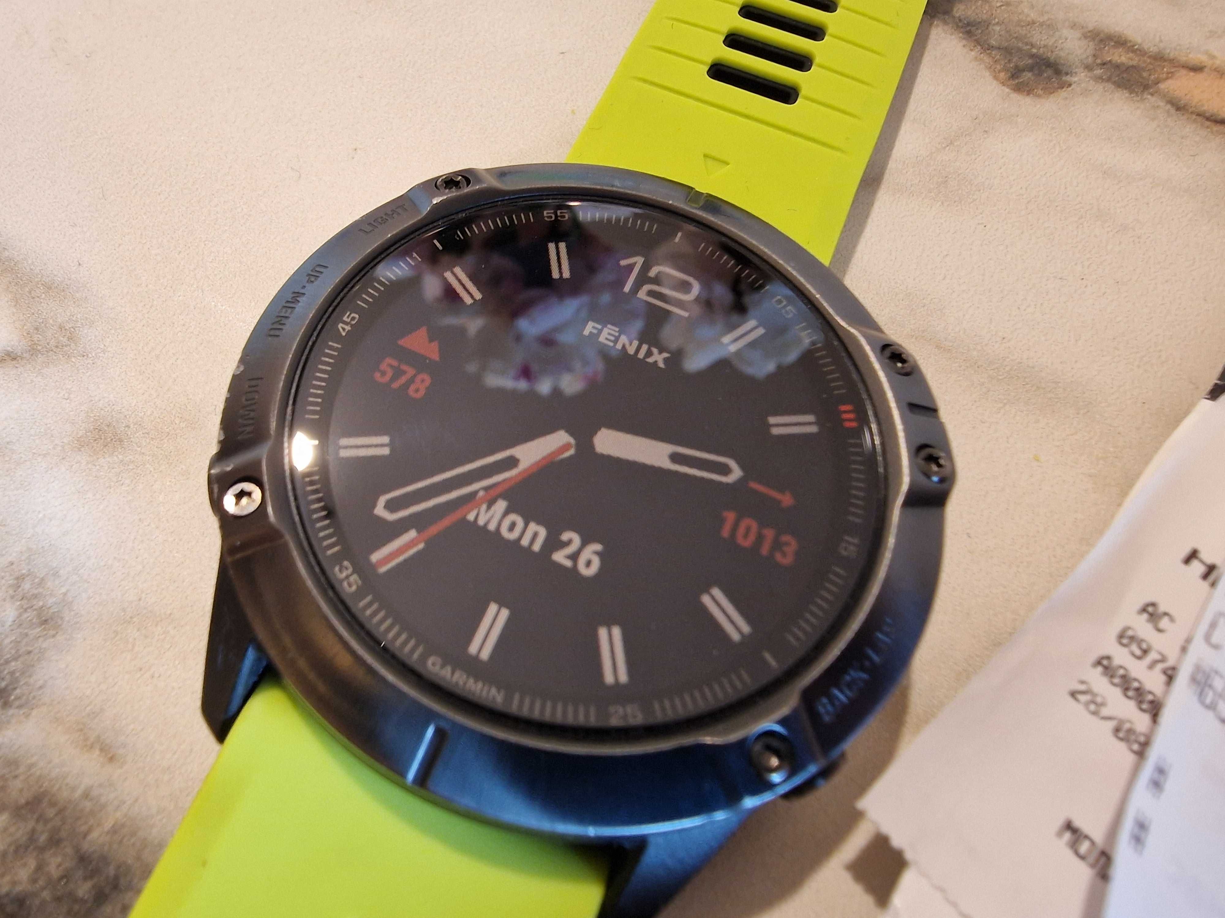 Часовник Garmin Fenix 6x Sapphire 51mm + OFRM Lifetime, документи