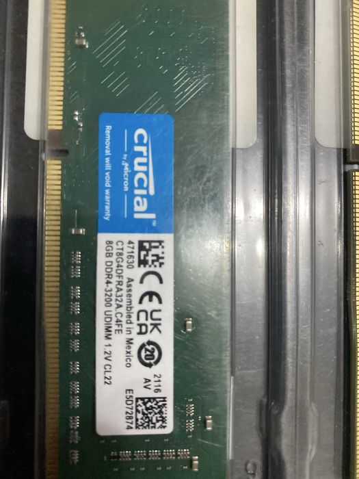 Kit 2 X Memorie Crucial DDR4 CT8G4DFRA32A 8GB 3200MHz CL22 1.2V
