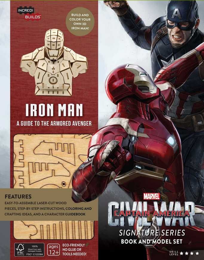 IncrediBuilds: Civil War: Iron Man Signature Series 3D Wood Model
