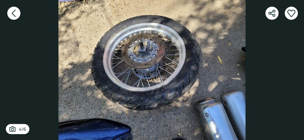 Roata moto suzuki xf 650 freewind, carene laterale, toba originala