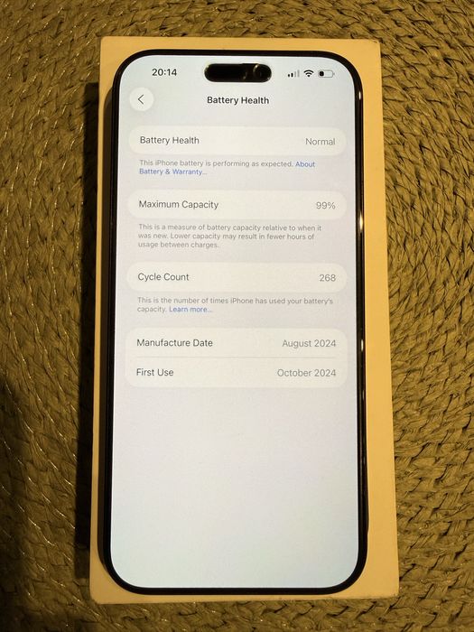 Apple Iphone 16 Pro Max 256GB Black Titanium