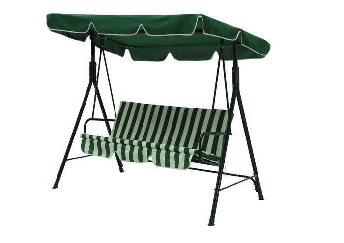 Balansoar de gradina, verde, otel,  178 x 106 x 152 cm