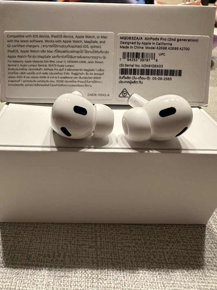 Airpods pro 2, ушки, оригинал,new, есть для Тип С кейса и для лайтинг