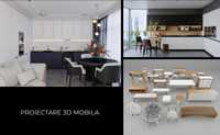 PROIECTARE MOBILA 3D  - mobila la comanda -
