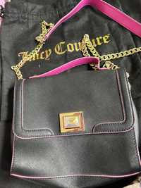 Juicy couture оригинална чанта с верига от естествена кожа