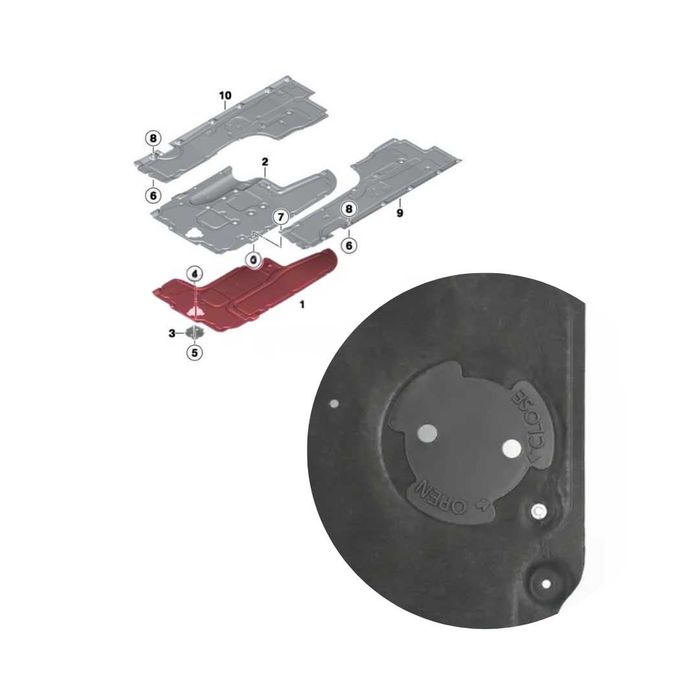 Предпазна кора за автоматична скоростна кутия BMW 5 F10/F11 5GT 7 F01
