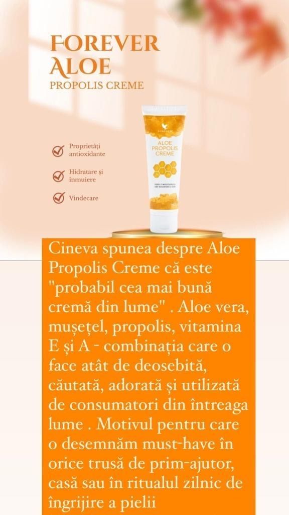 Aloe propolis crem pret 121lei